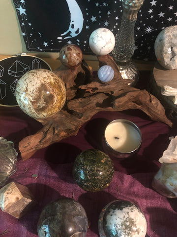 Wooden Sphere Stand